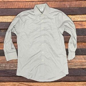 Brooks Brothers Regent Striped Dress Suit Mens Long Sleeve Shirt